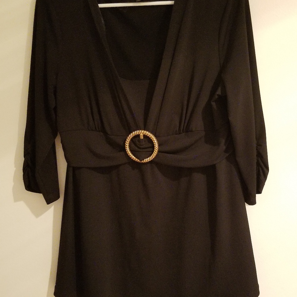 Black Nylon Blouse